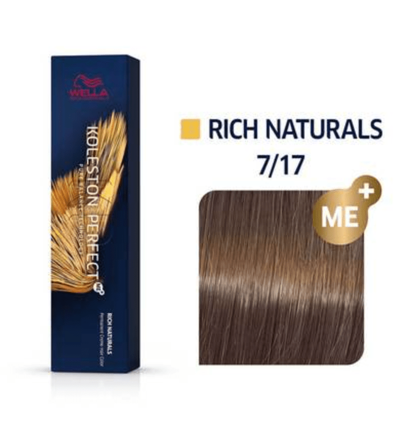 Wella Koleston Perfect Permanent Creme Haircolor 1: 7/17 Medium Blonde/Ash Brown