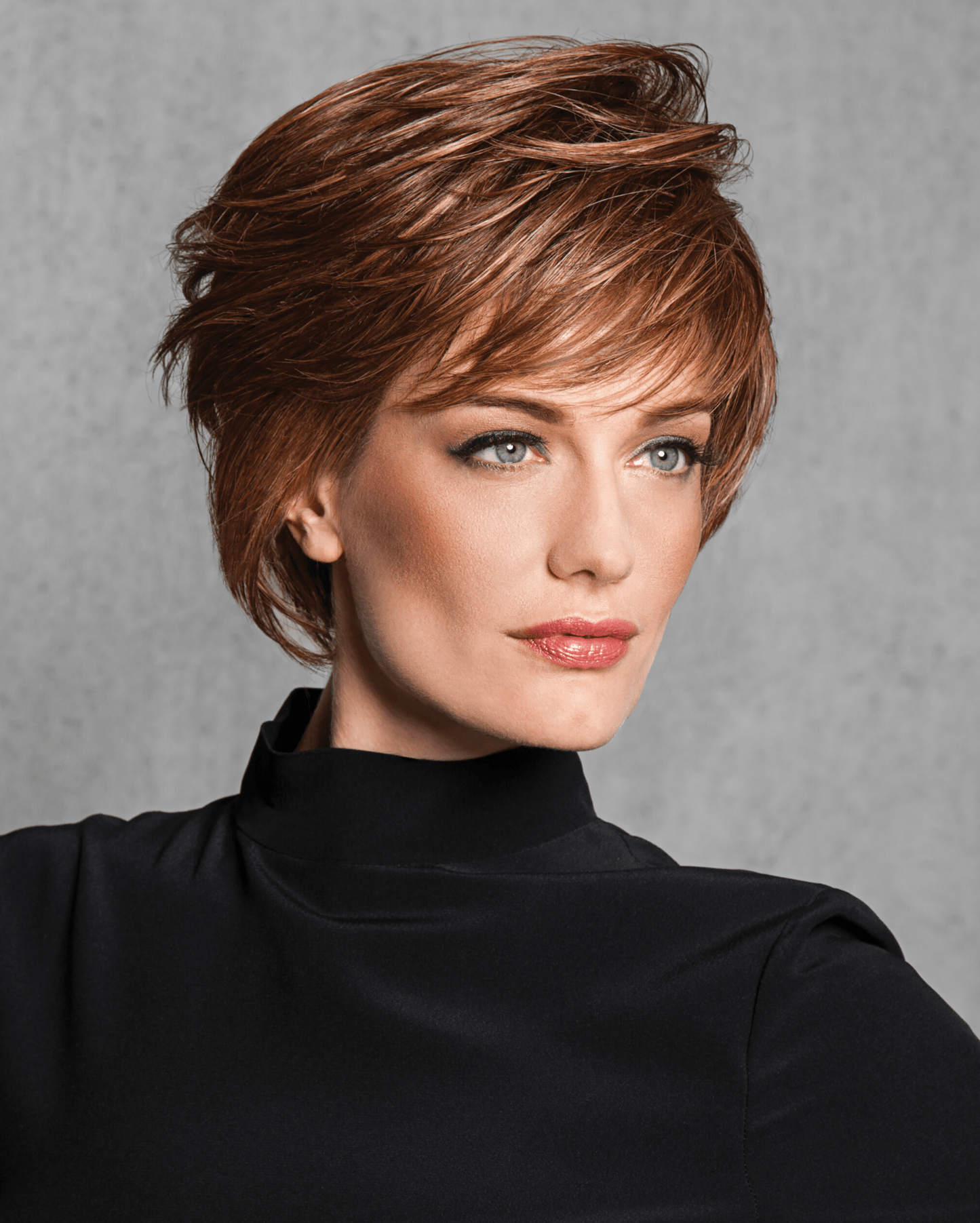 Wispy Cut HF Synthetic Wig (Basic Cap) Med Brown Gold R115