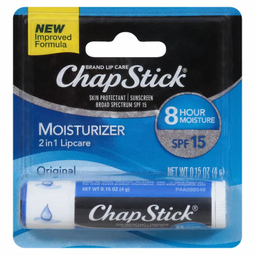 ChapStick Broad Spectrum SPF 15 Original Moisturizer 2 In 1 Lipcare