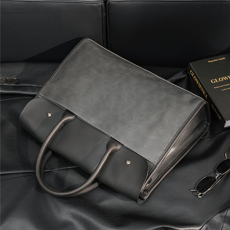 Korean Style Large Capacity Shoulder Briefcase