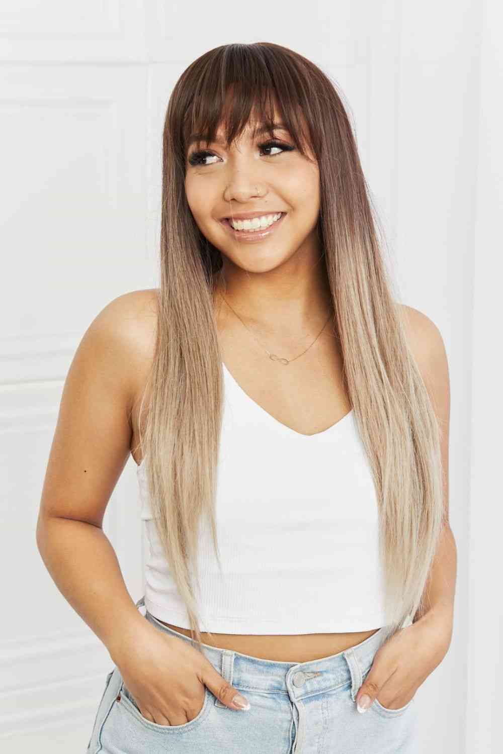 Synthetic Long Straight Synthetic Wig, 26''