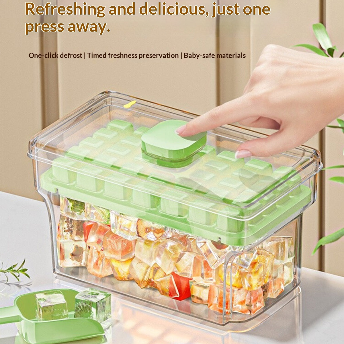 Plastic Press Ice Cube Mold Hygiene And Health