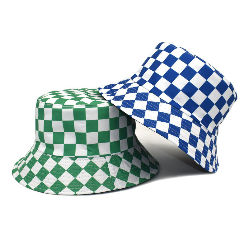 Outdoor Travel Sun Hat Cotton Man Double-sided Wear Bucket Hat