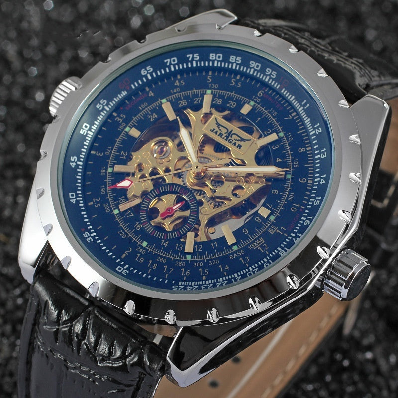 Men's Business Casual Skeleton Automatic Watch