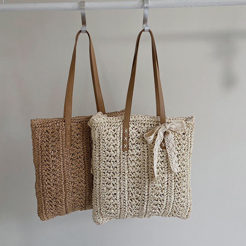 Summer Beach Straw Woven Crossbody Bag