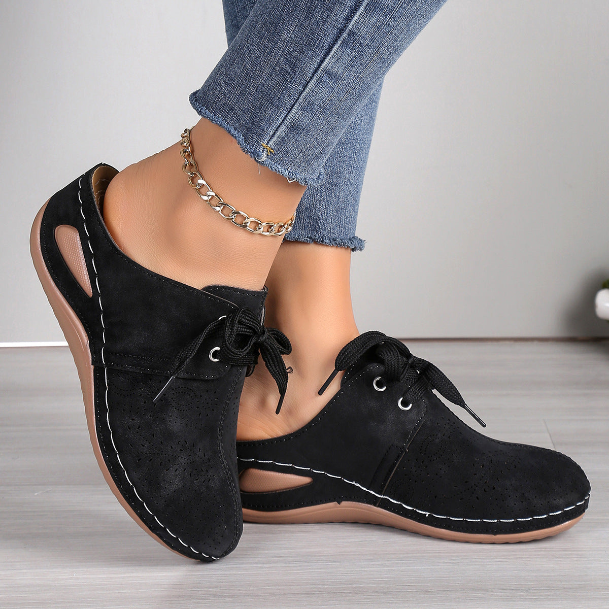 Women's Hollow Out Wedge Slippers