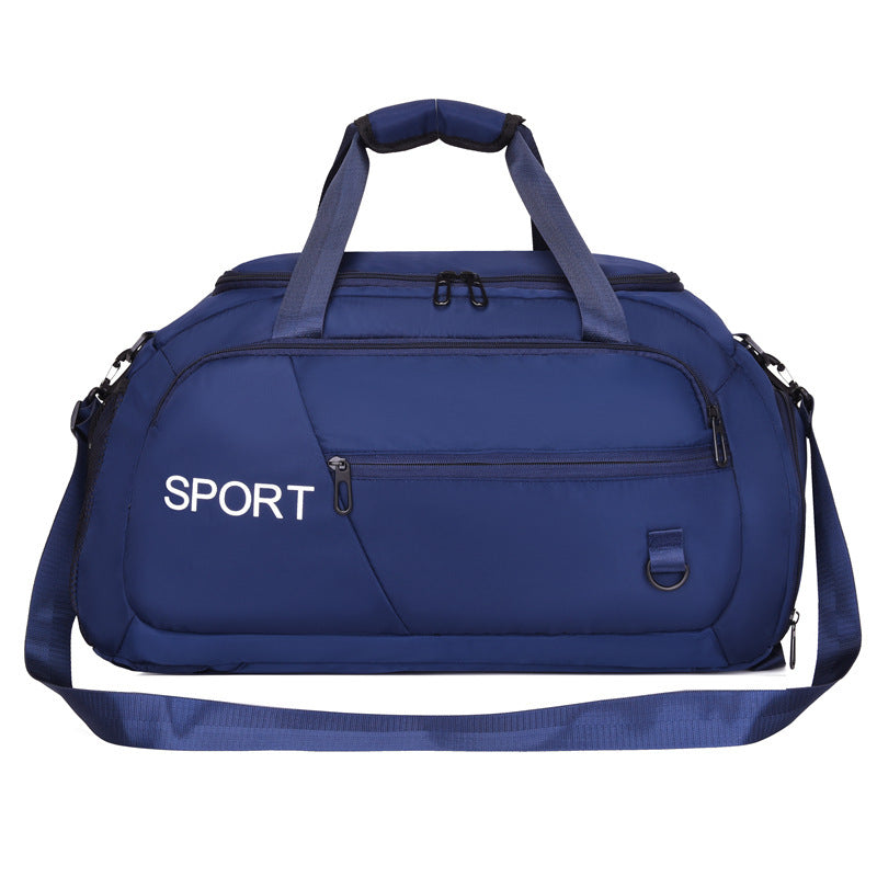 Waterproof Oxford Gym Shoulder Bag with Shoes Compartment