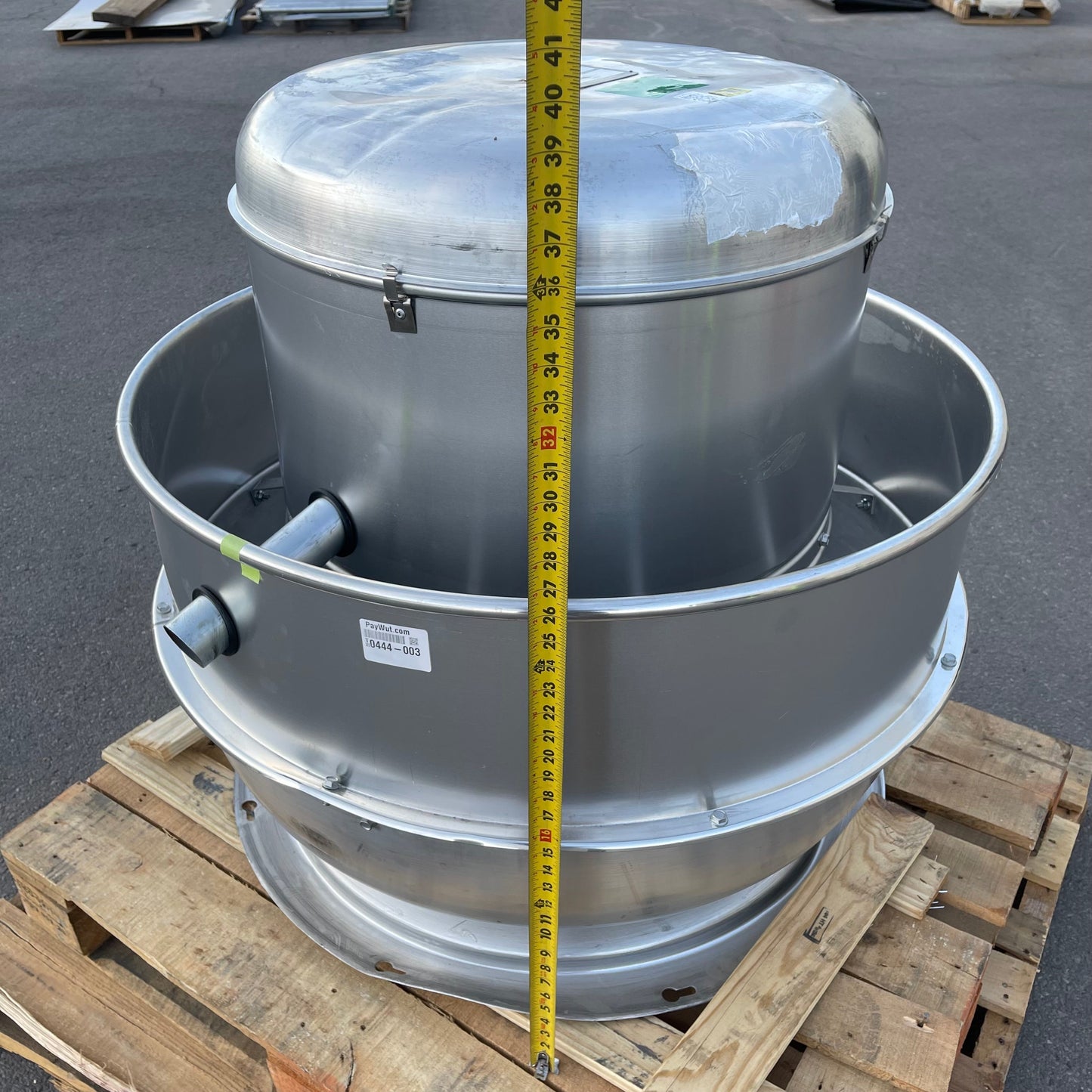 LOREN COOK Direct Drive Exhaust Fan 18" 3/4 HP 115 Volt 1 Phase 180W11D180ACW (New, Dented Top)