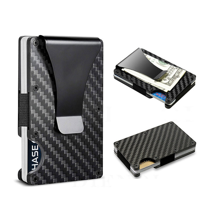 Carbon Fiber Wallet with Metal Card Holder