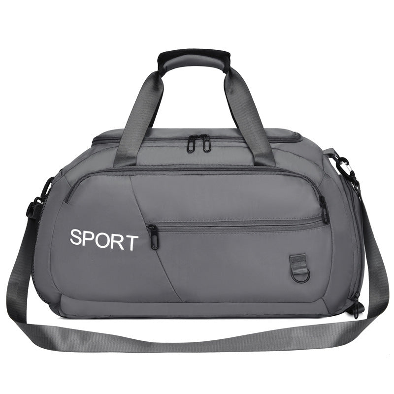 Waterproof Oxford Gym Shoulder Bag with Shoes Compartment