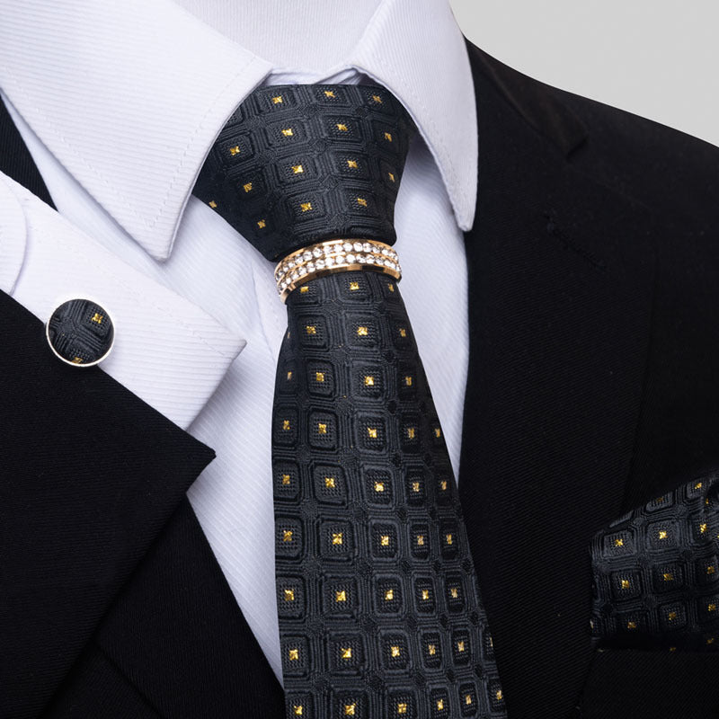 Multi Colored Striped Floral Mens Tie