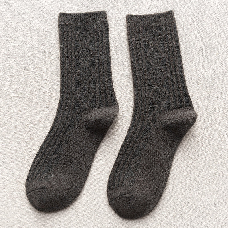 Thickened Cashmere Long Socks For Women Warm Pile