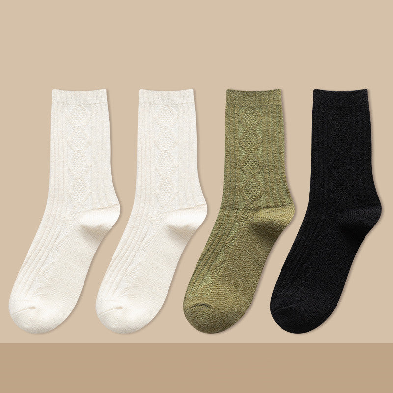Thickened Cashmere Long Socks For Women Warm Pile