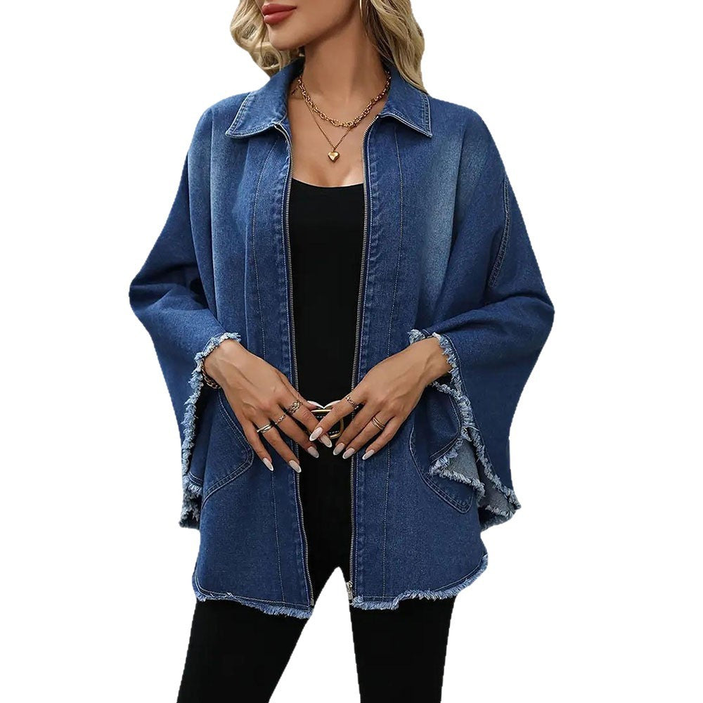 Fashion Loose Lapels Batwing-sleeved Jacket Coat