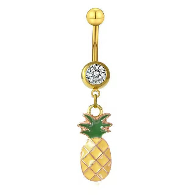 Navel Ring Creative Bat Bee Navel Buckle Navel Ring Body Piercing Jewelry