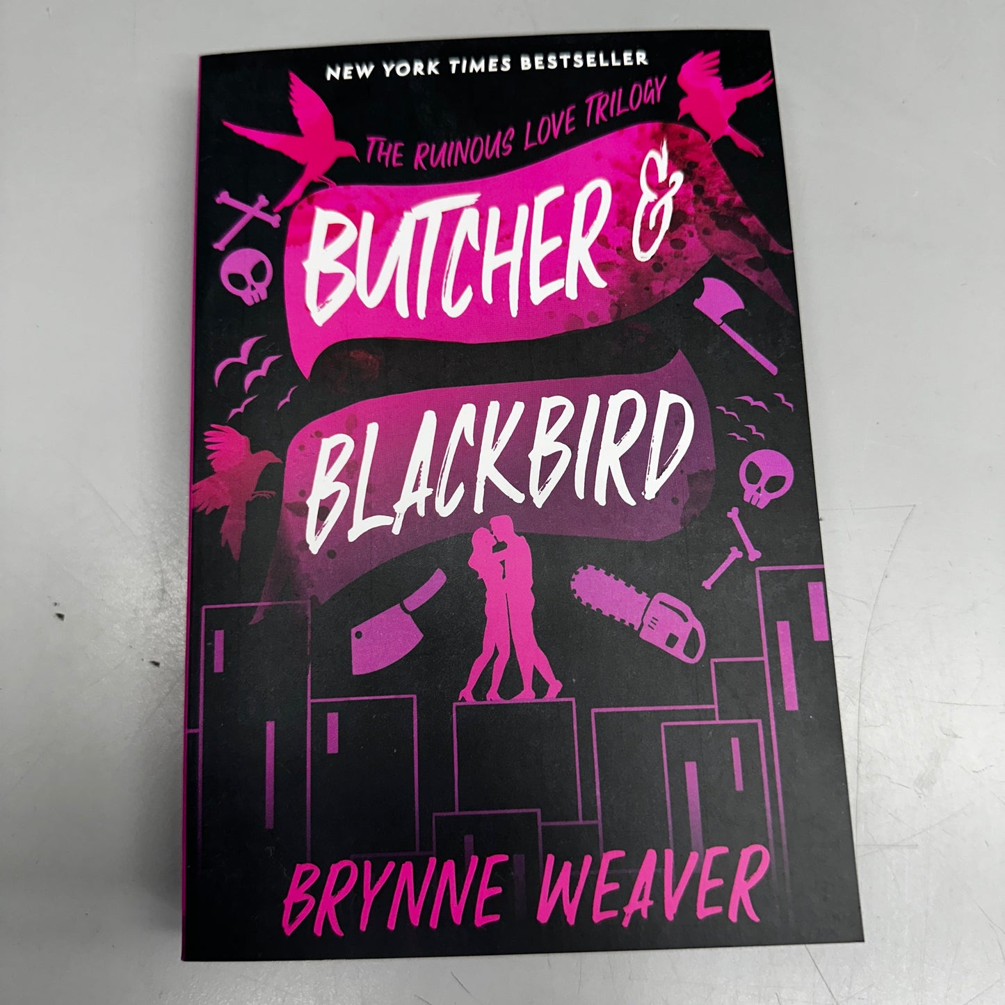 BRYNNE WEAVER Butcher & Blackbird: The Ruinous Love Trilogy 5.5"x8" Black & Purple