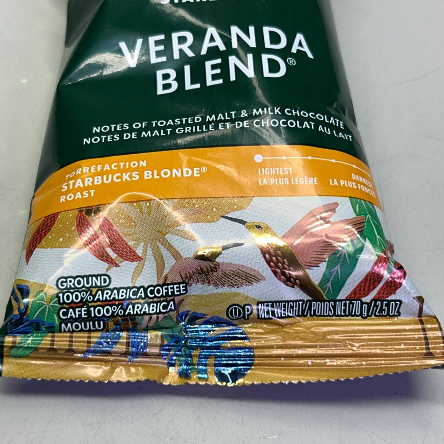 ZA@ STARBUCKS (18 PACK) Veranda Blend Ground Coffee, Blonde Roas 2.5 oz Green 11137306 BB 12/25 B