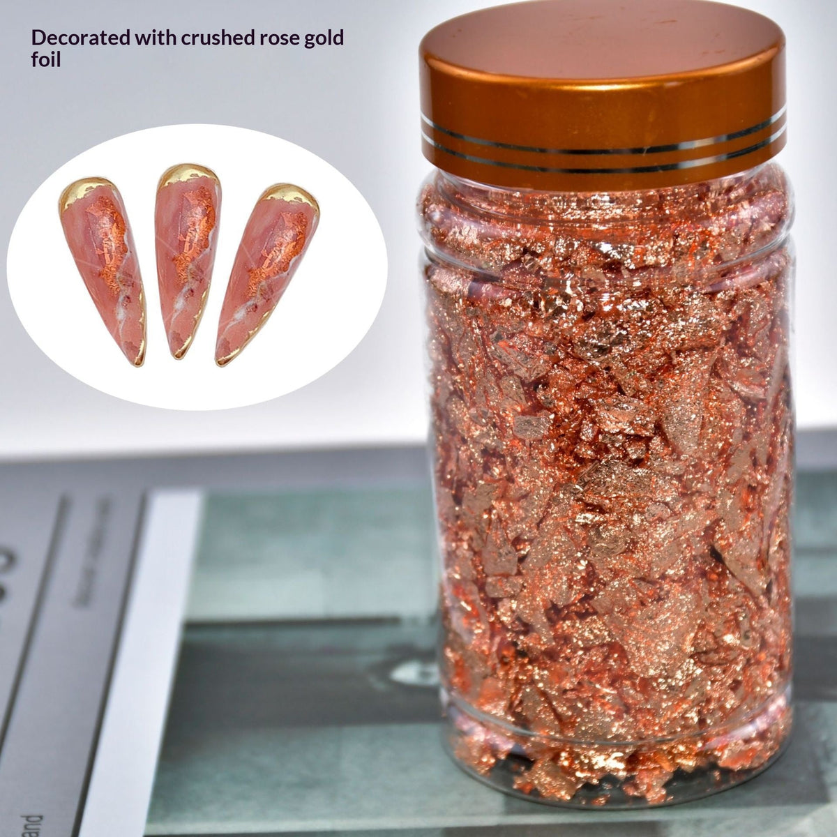 Artistic Nail Art Gold Foil Fragment Decoration