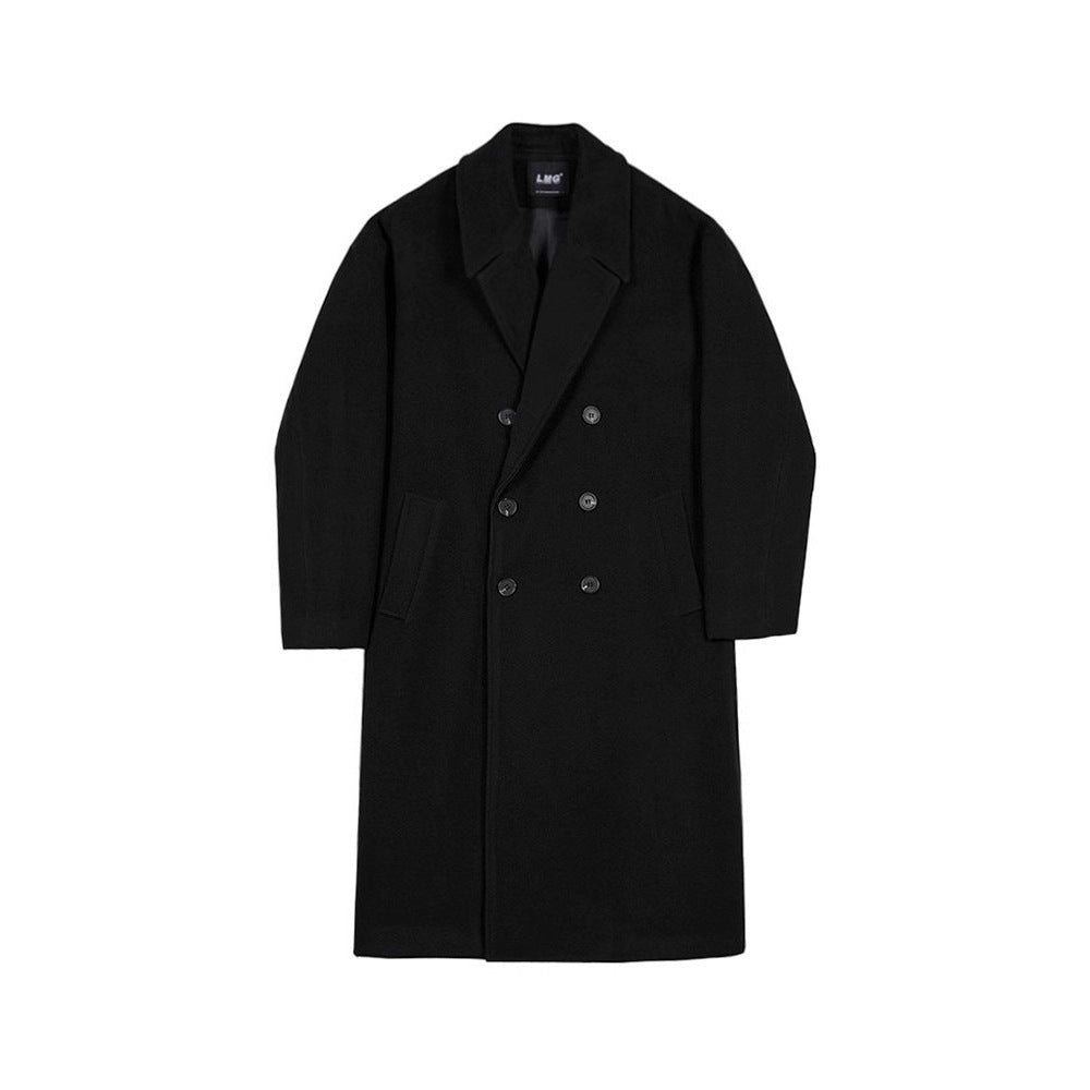 Men's Wool Overcoat, Thick And Loose Wool Jacket