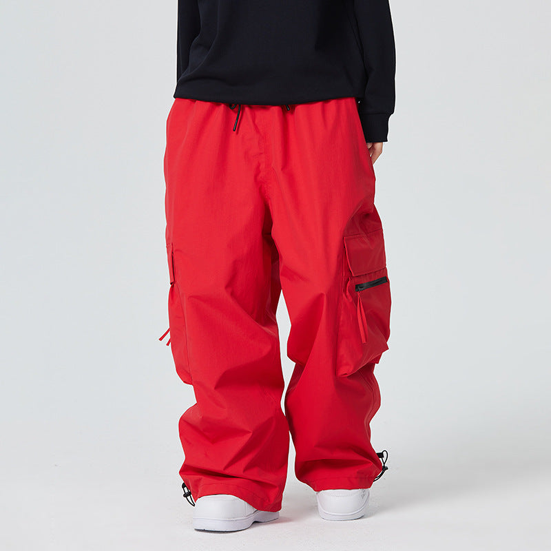 Waterproof Loose-fitting And Abrasion-resistant Mens Snow Pants For Alpine Skiing