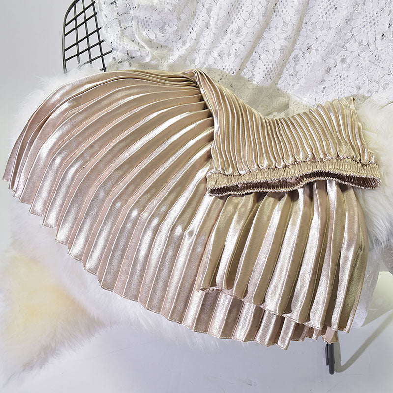 Pleated Skirt Skirt Spring And Summer New High Waist Retro Fashion
