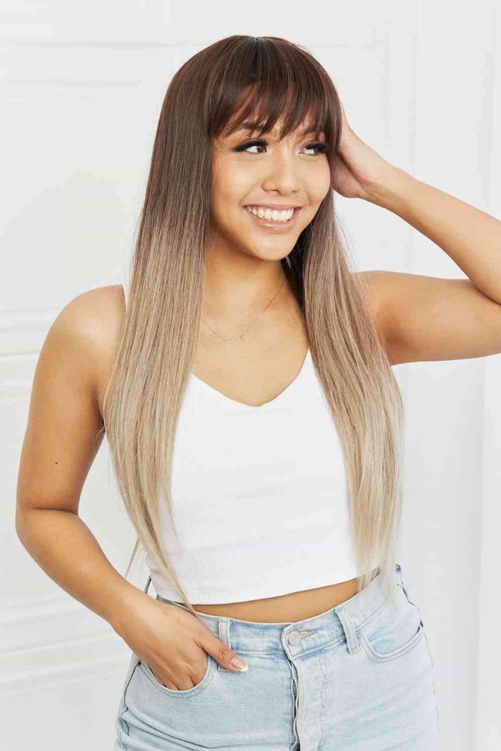 Synthetic Long Straight Synthetic Wig, 26''