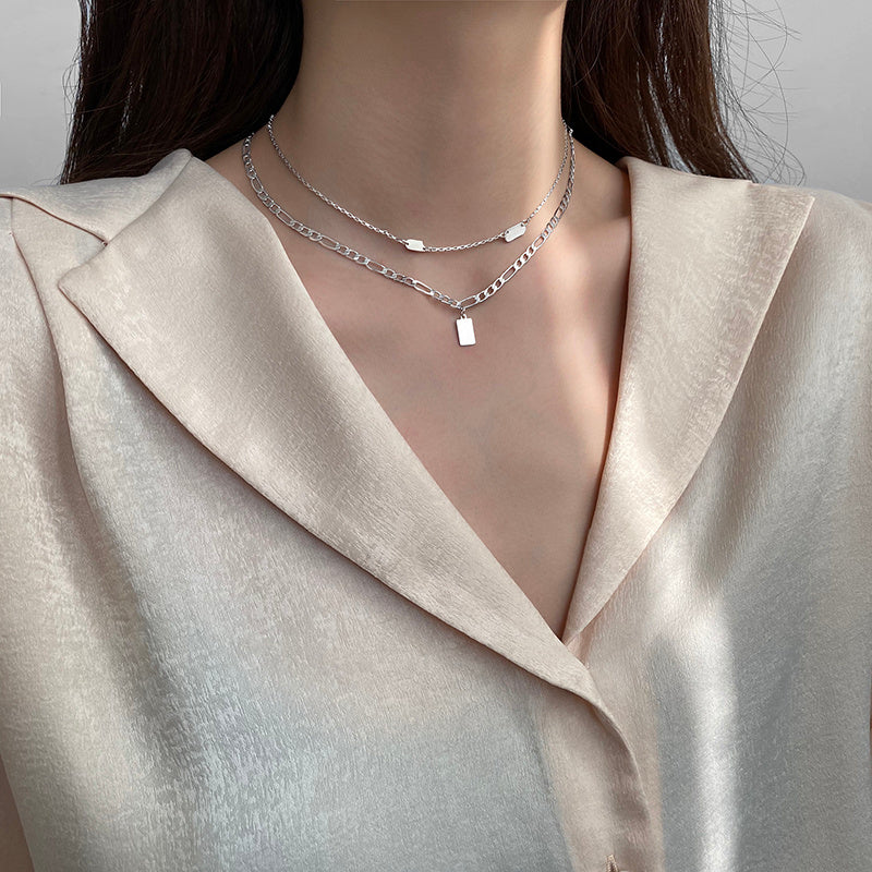 Double Layer Stacked Necklace