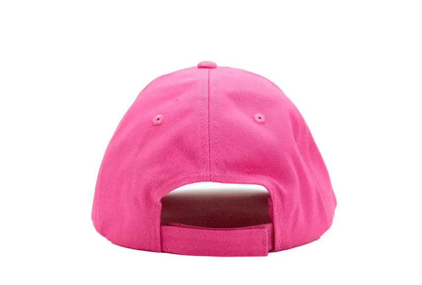 Style Loft Collection x Versace Hot Pink Cotton Embroidered Logo Adjustable Baseball Hat