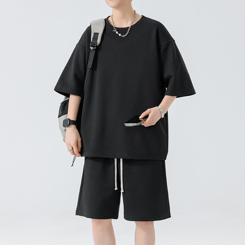 Men's Round Neck Quick-drying Breathable Loose Leisure Suit