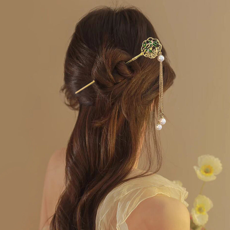 Dress Accessories Hairpin Headwear Antique Style Plate Hairpin