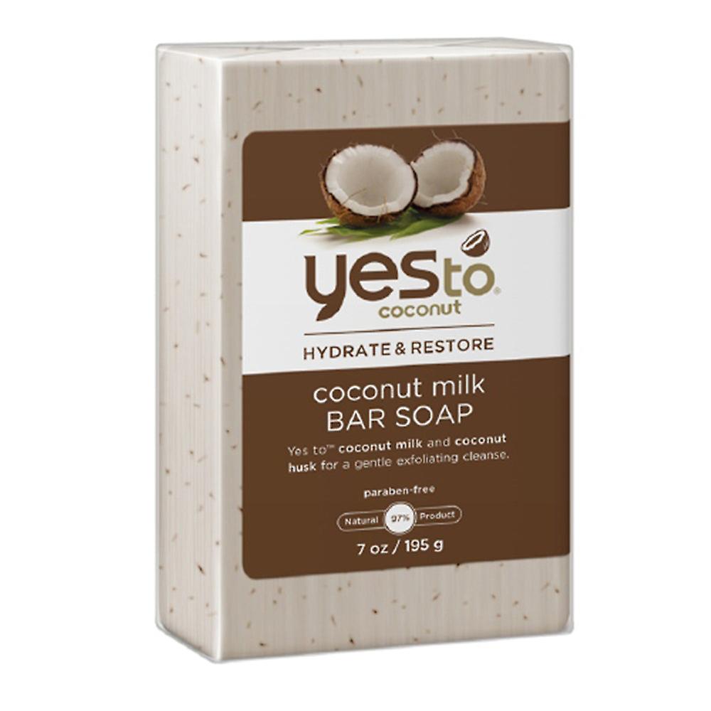 Yes To Coconut Hydrate And Restore Milk Bar Soap, Coconut, 7.0 Oz