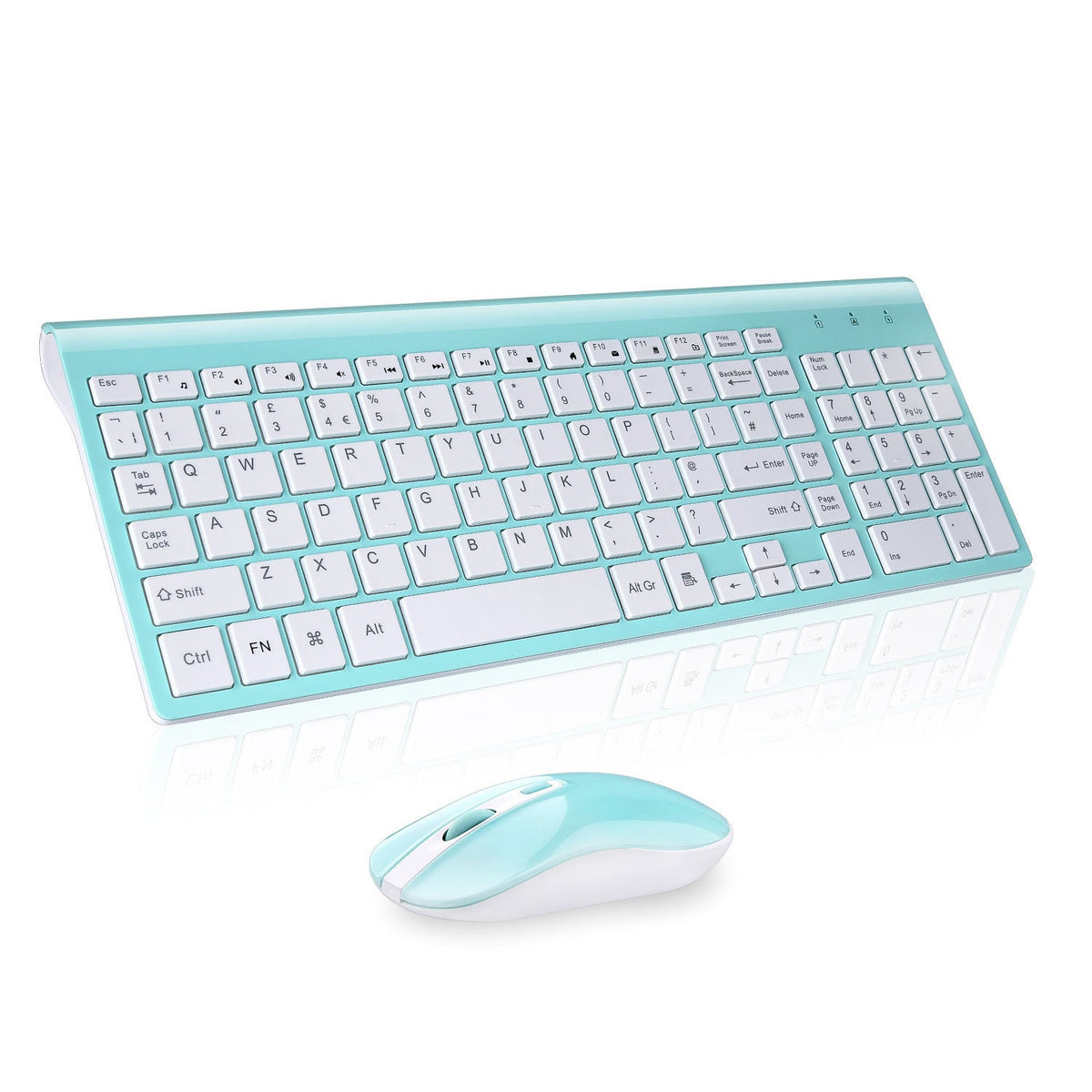 Fashion 2.4G Wireless Keyboard Mouse Set for Desktops/Laptops