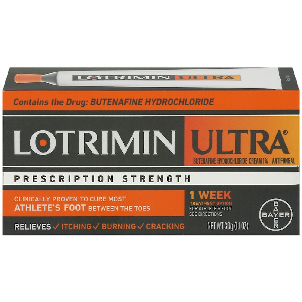 Lotrimin Ultra Athlete's Foot Antifungal Cream, 1-Week Treatment with Butenafine Hydrochloride - 1.1 oz