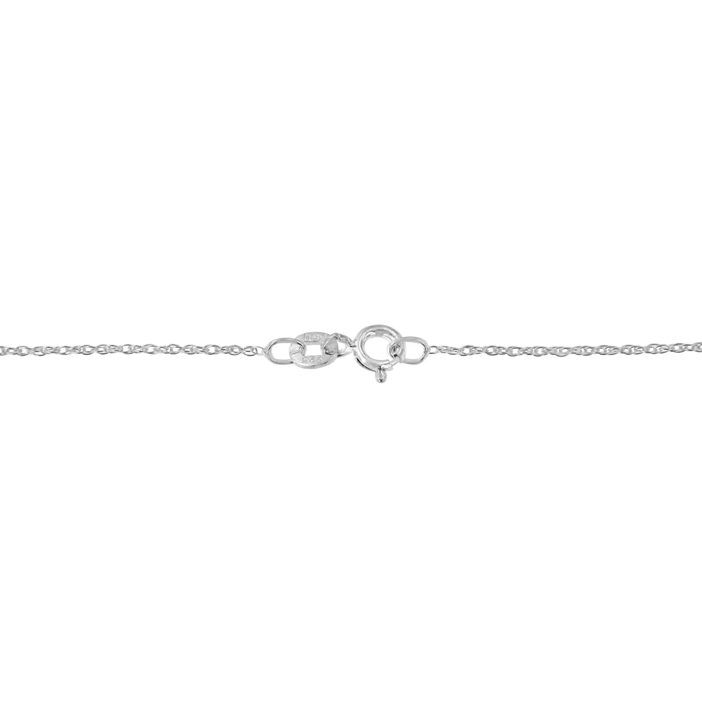 10K White Gold 1/4 Carat Round Diamond Miracle Plate Bezel Set Modern Suspended Round 18” Pendant Necklace (I-J Color, I2-I3 Clarity)