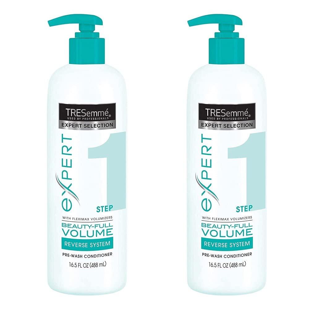 TRESemme Expert Beauty-Full Volume Pre-Wash Conditioner Reverse System Step 1