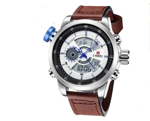 High-Quality Waterproof Casual Double Men's Watch