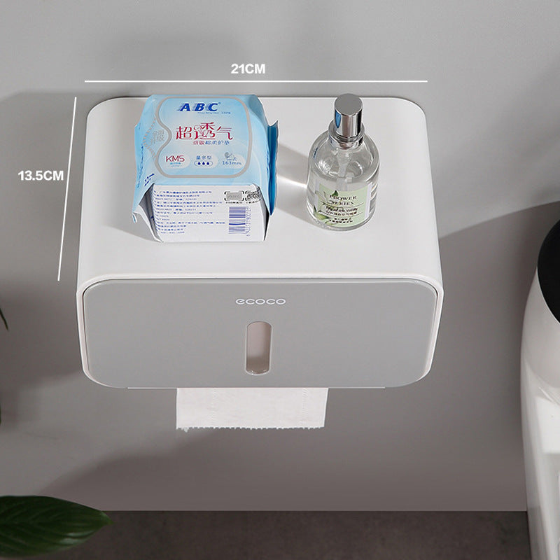 Wall-mounted non-perforated sanitary paper box