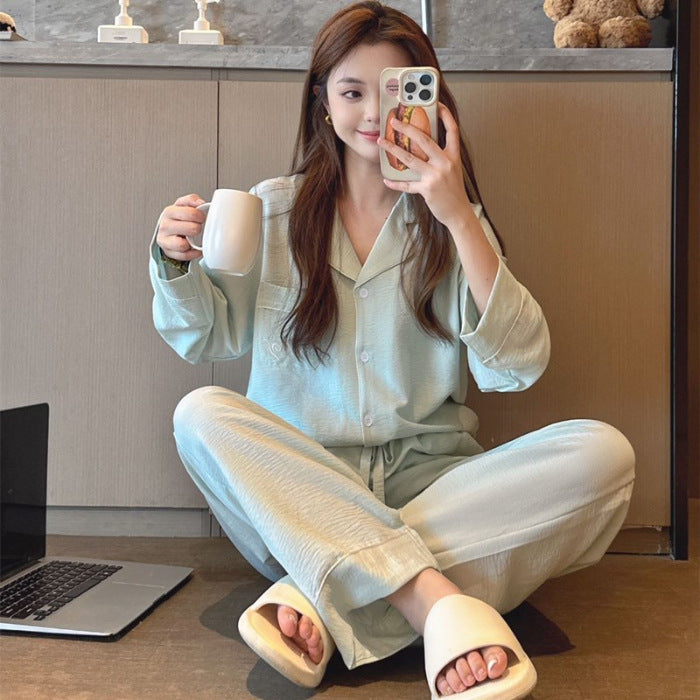 V Couple Pajamas Men's And Women's Leisure Wear