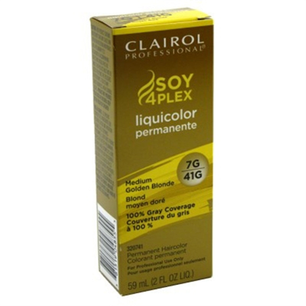 Clairol Professional Soy4Plex Permanent Liquicolor, 7g Medium Golden Blonde, 2 Oz