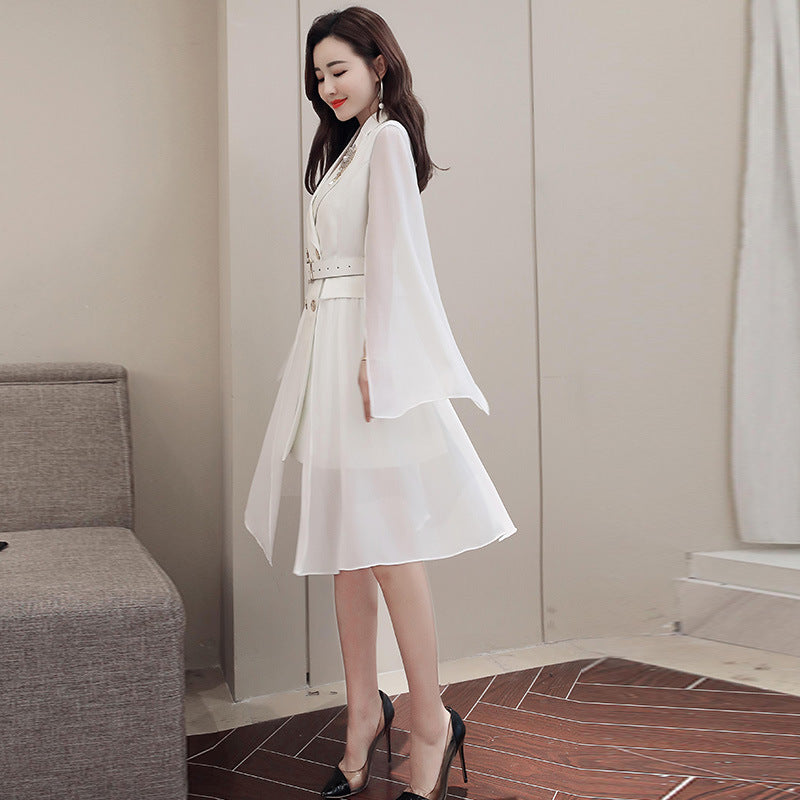 Spring Fashion Slim Fit Double-Breasted Suit Jacket