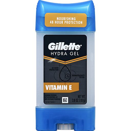 Gillette Anti Perspirant/Deodorant, Hydra Gel, Vitamin E 3.8 Oz