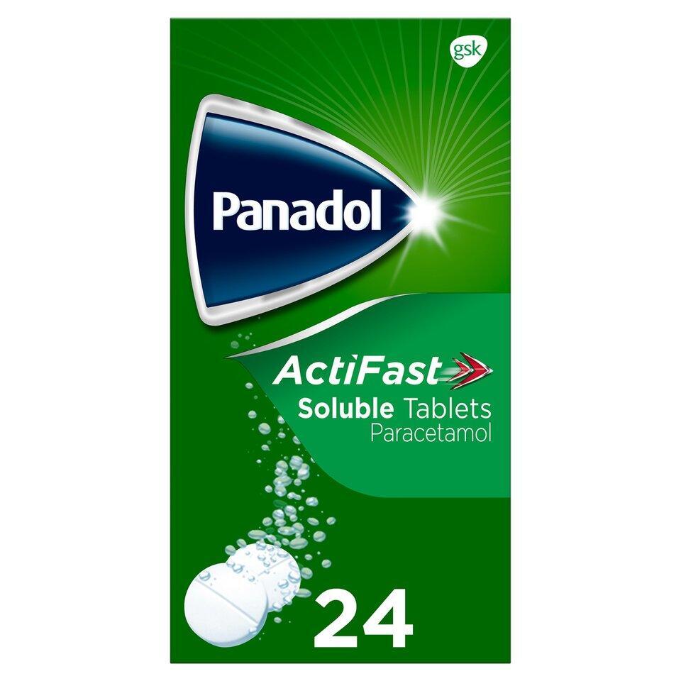 Panadol Actifast Soluble Tablets, 24 Tablets