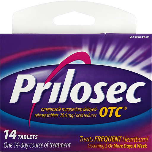 Prilosec OTC Acid Reducer, 20.6 Mg, Delayed-Release Tablets