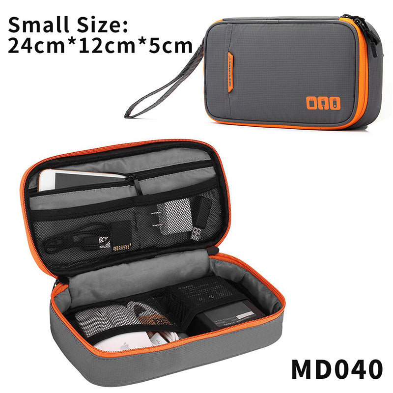 Travel - essential Cable Organizer Bag: A Compact Storage Solution for Charging Cords, Chargers, and Accessories.