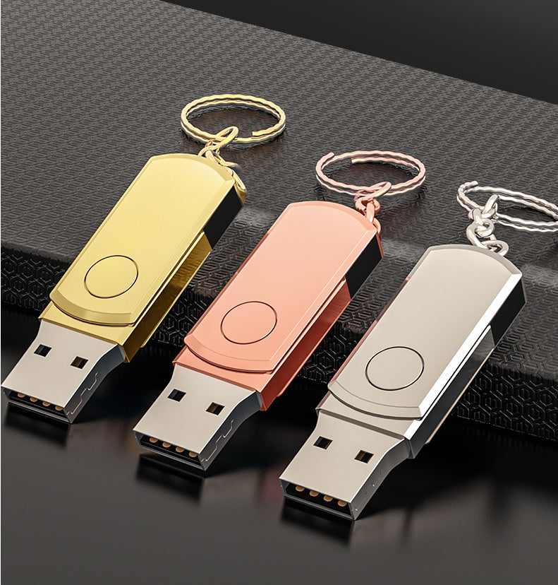 Ultra-Large Capacity Metal USB Flash Drive Compatible with Apple