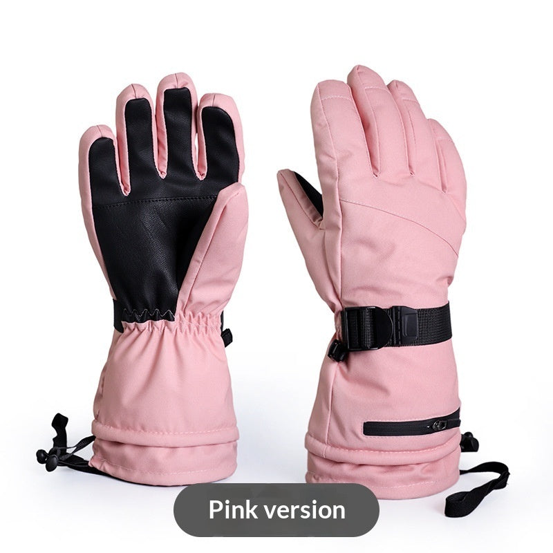 Outdoor Thickened Warm Waterproof And Anti-slip Finger Gloves