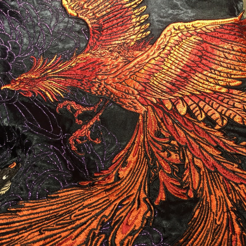 Men's Double-Sided Embroidered Jacket with Four Gods