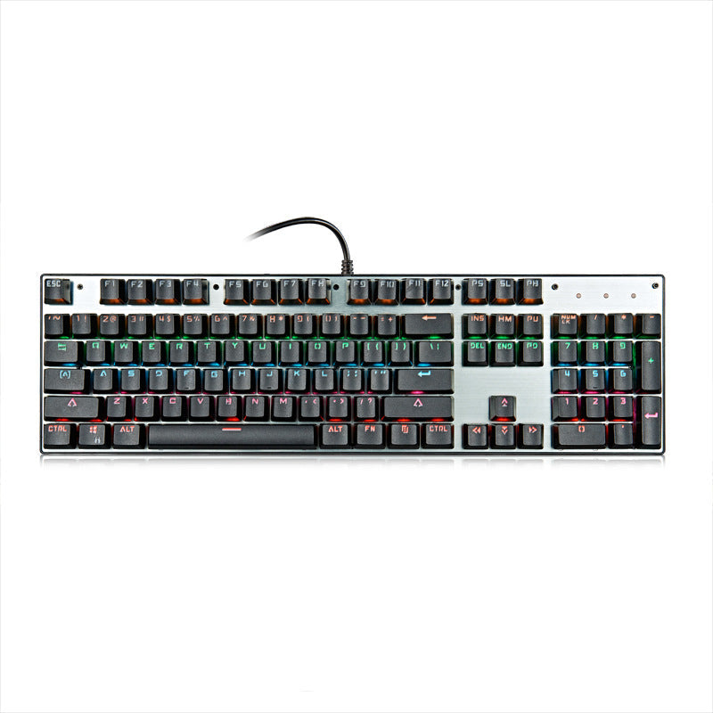 87-Key Mechanical Keyboard with Green Switches - Desktop Non-Punch Design