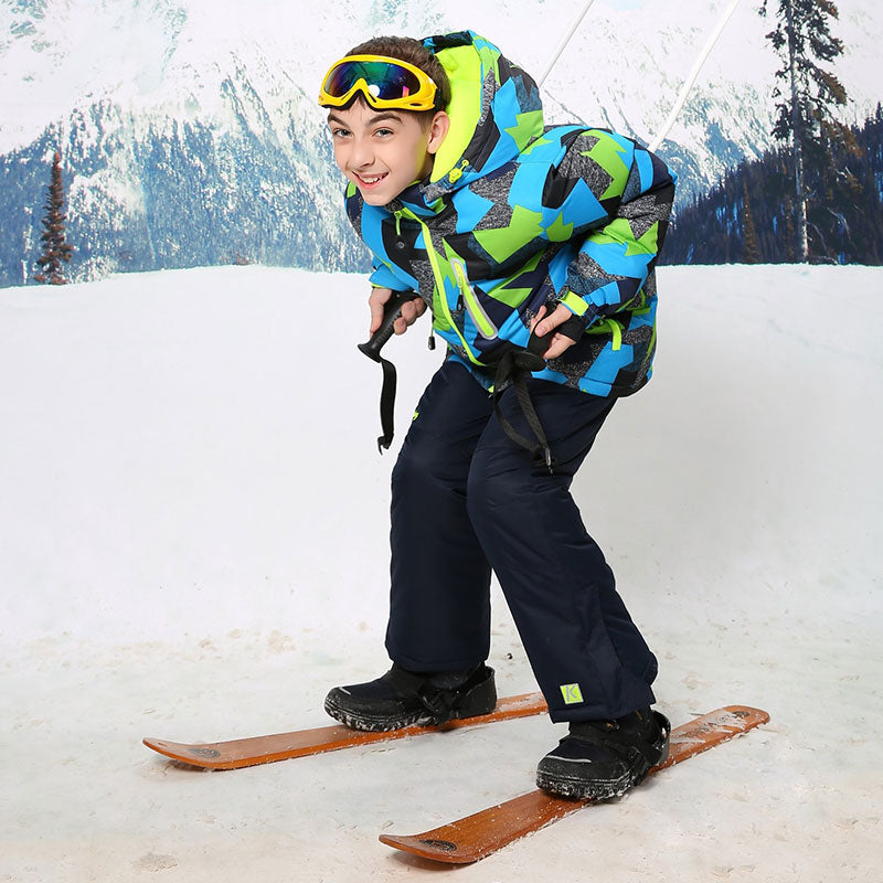Boys' Ski Suit Set 2016 Windproof Outdoor Jacket