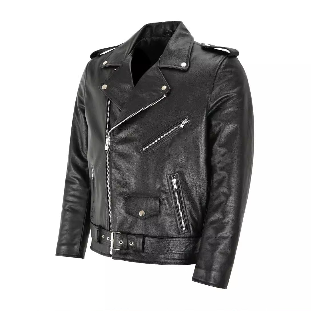 Popular Motorcycle Leather Men's Leather Clothing